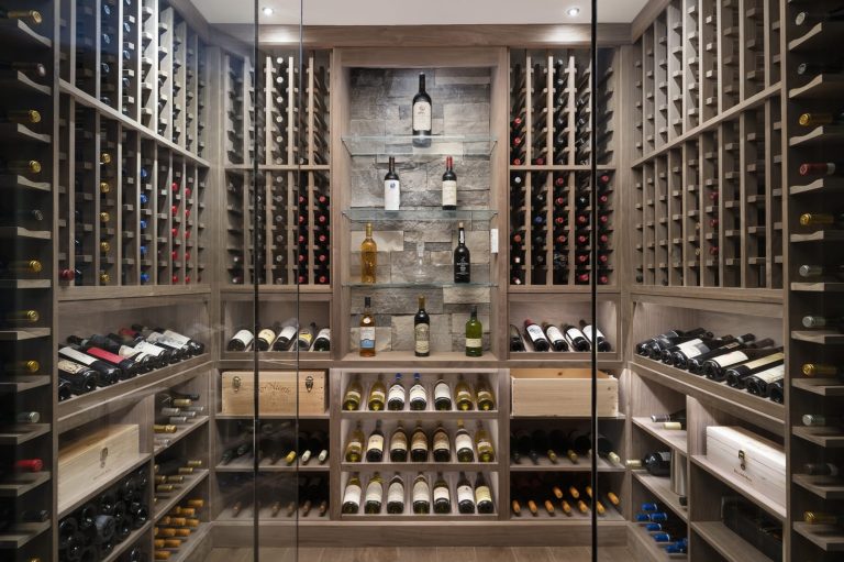 A fully stock wine cellar