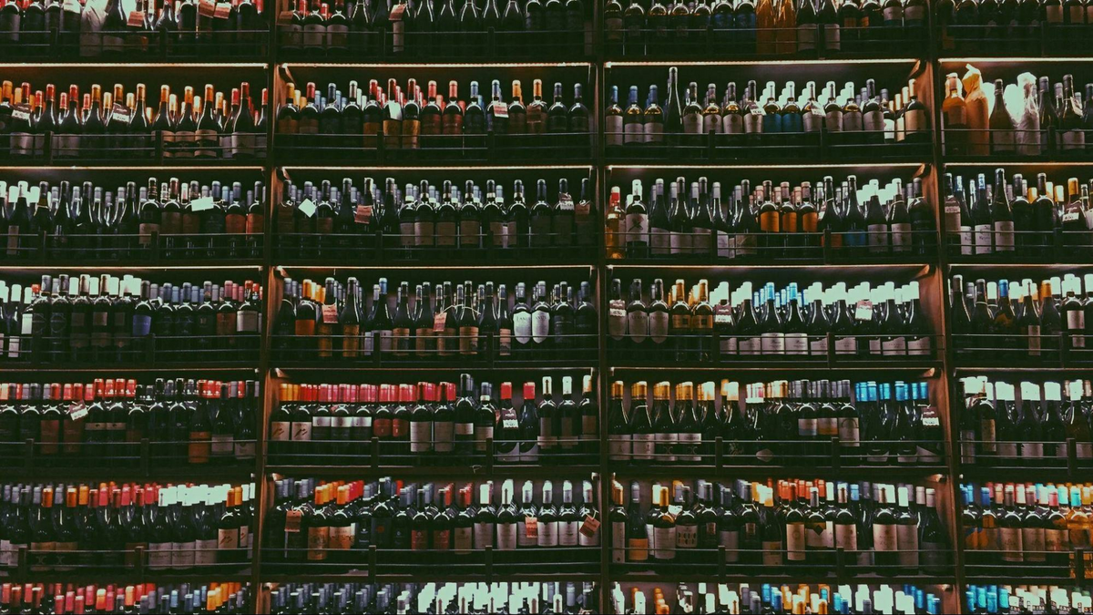 a massive wall of wine in a wine storage facility, as shown in The Wine Mover’s blog post on wine moving services and wine shipping